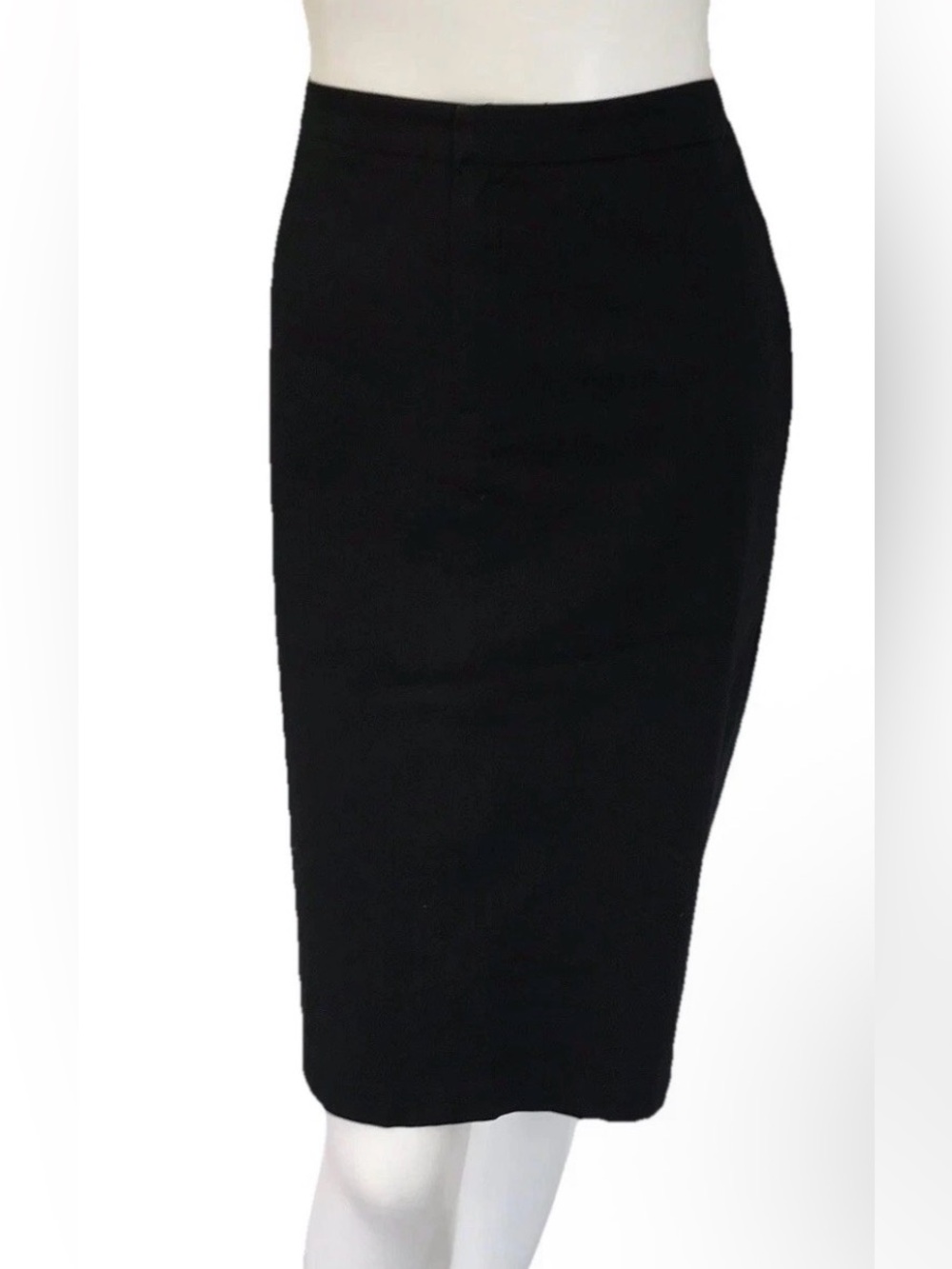 Quo Black Eco Pencil Straight Art To Wear Careerwear Knee Length Skirt 12